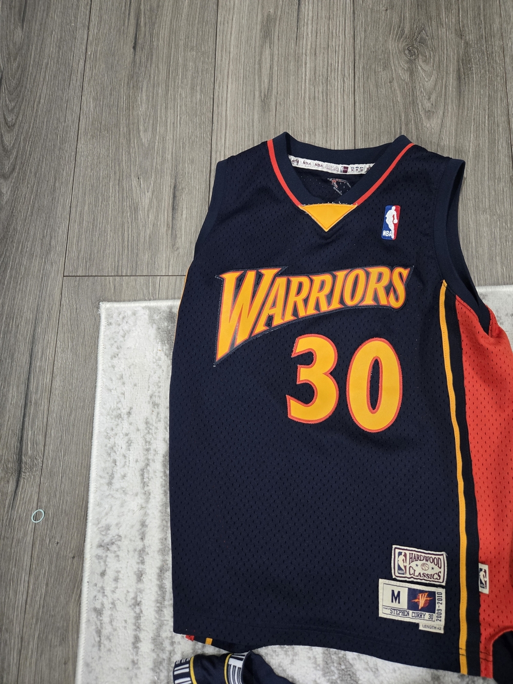 Warriors Curry  Basketball Jersey - Hardwood Classics